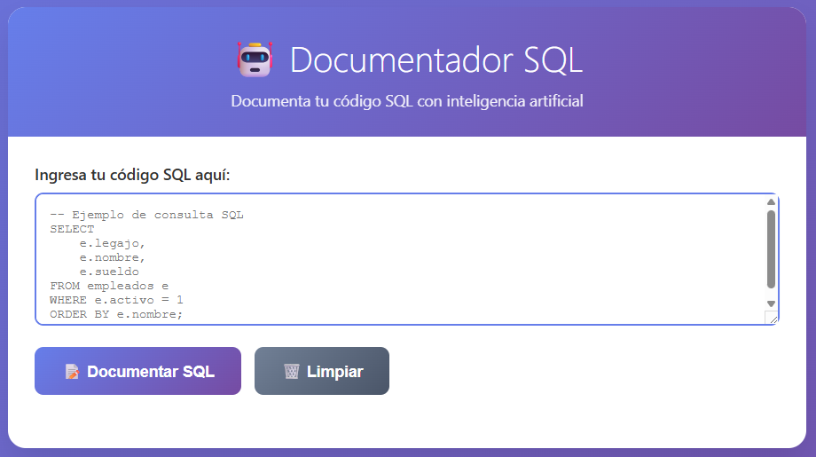 Documentador SQL